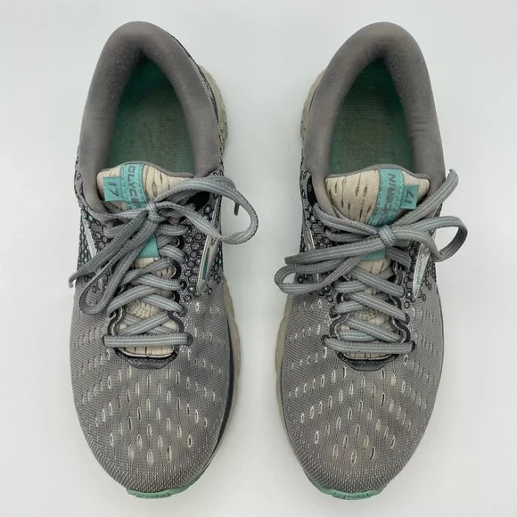 Women’s Brooks Aqua Grey Glycerin 17 Sneakers 8.5 - Picture 7 of 10
